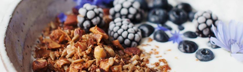 granola in a bowl