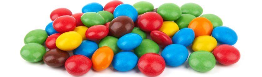 variety of coloured sweets